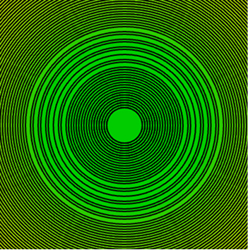 Changing the location, colour and response of the shapes to the audio